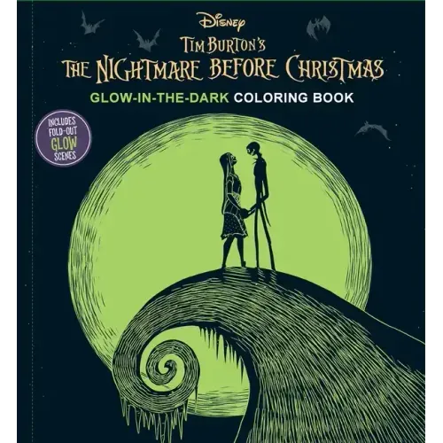 Disney Tim Burton's the Nightmare Before Christmas Glow-In-The-Dark Coloring Book