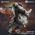 Embernos, Fire Elemi Crusader (Male Half-Elf Mage) - 32mm Scale