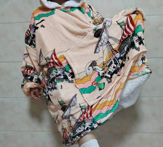 onepiece Wearable Blanket Hoodie for Kids & Adults | OLM Toys - Adult size