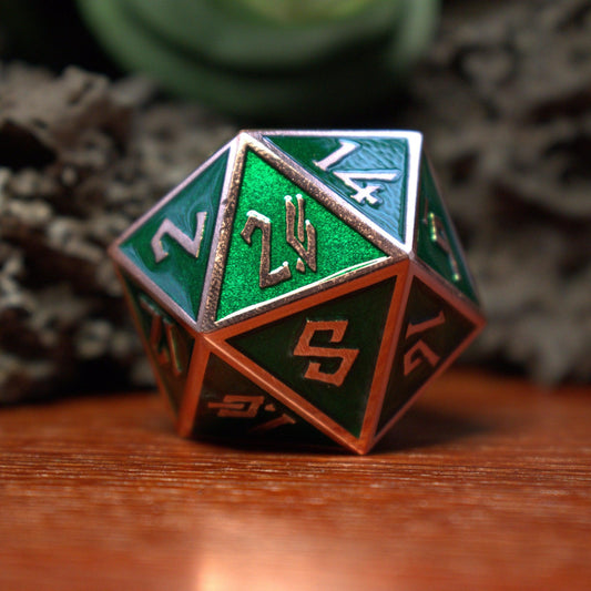 Emerald & Bronze Metal 35mm D20