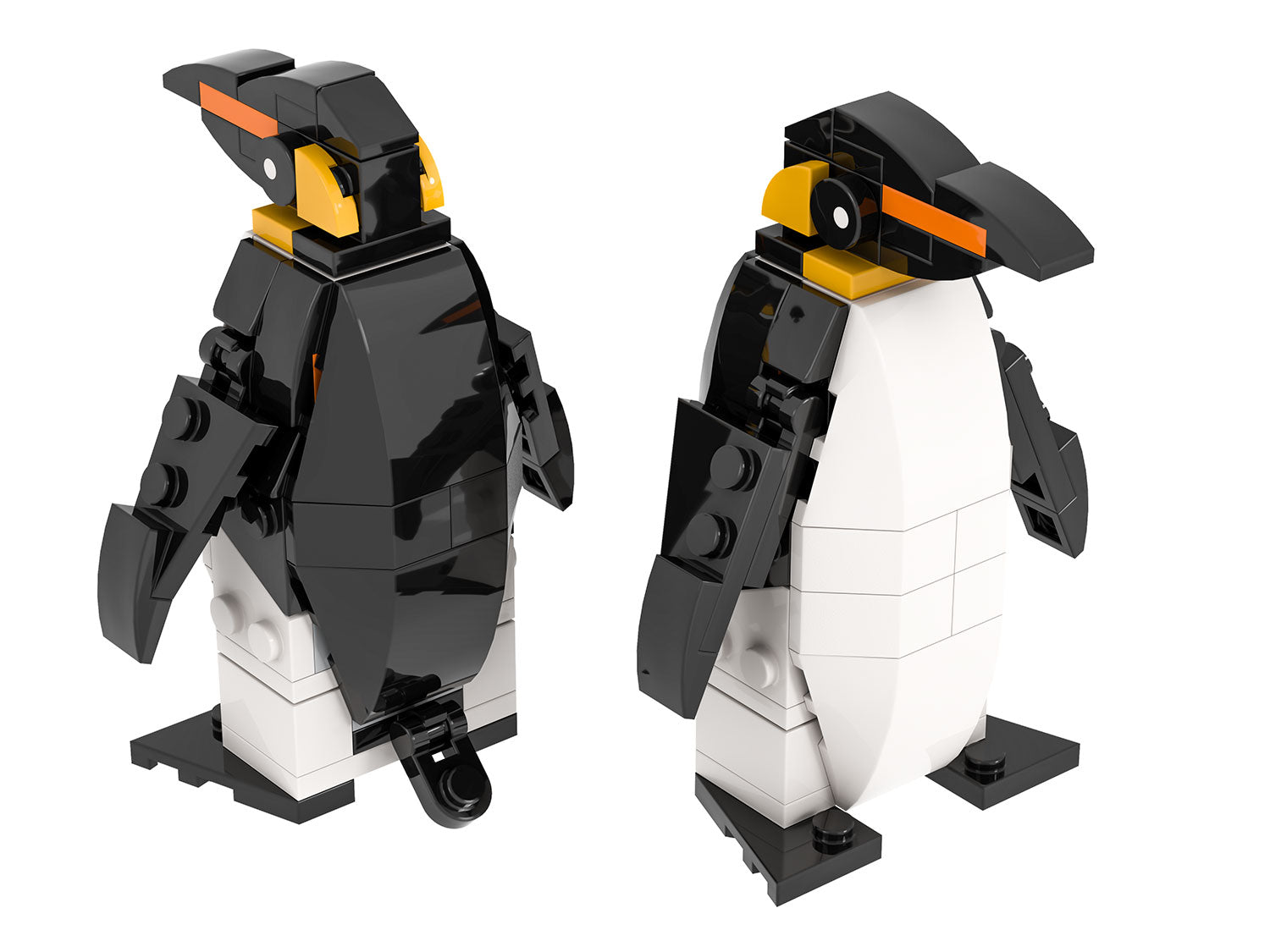 Emperor Penguin made using LEGO parts - B3 Customs