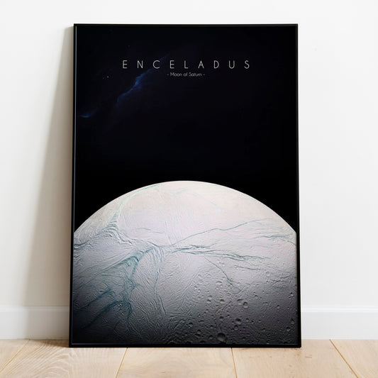 Enceladus Moon of Saturn poster