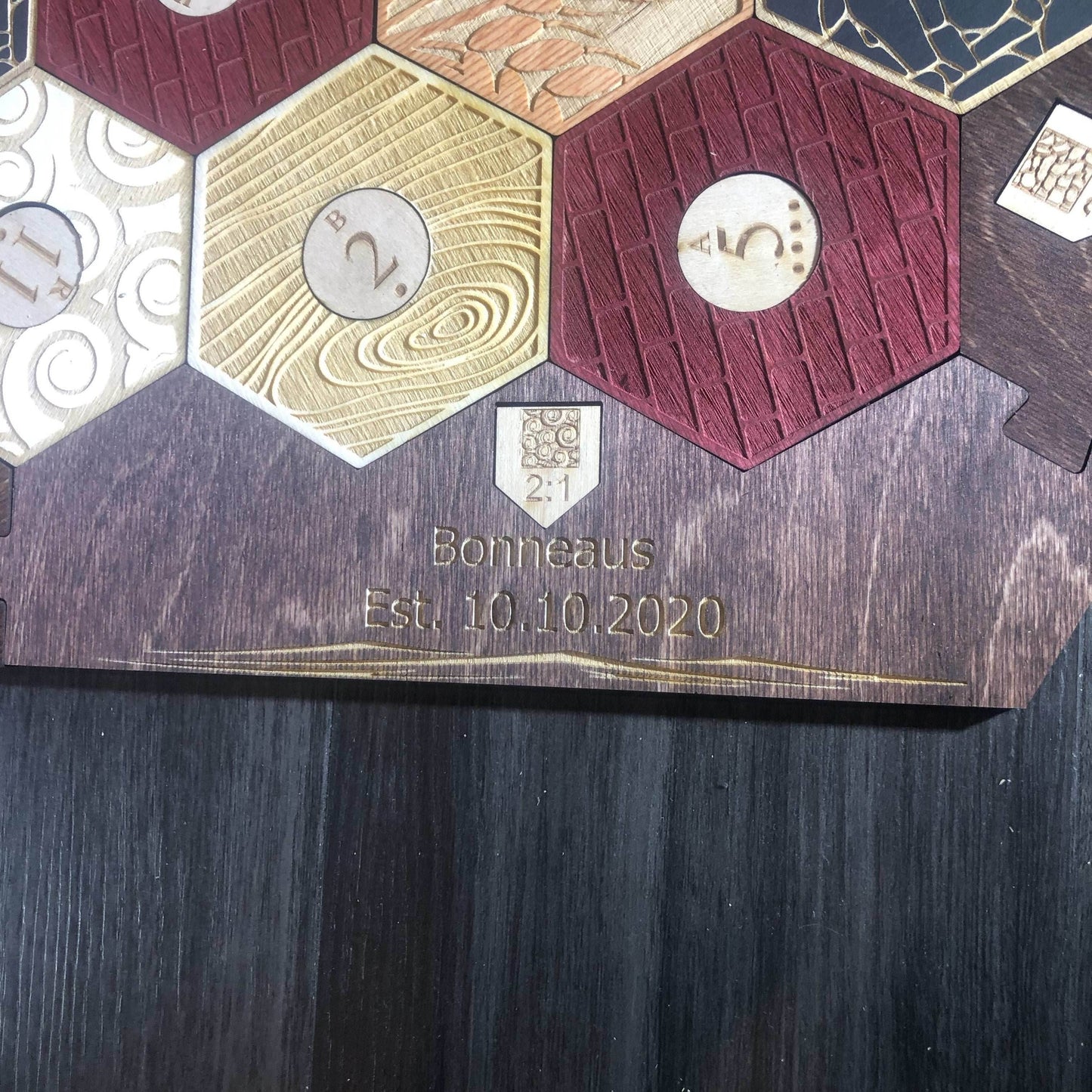 Engraving for Catan Set or Box - Text