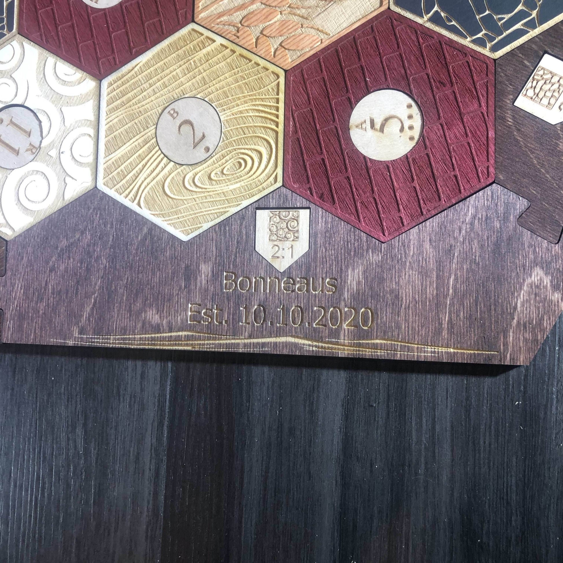 Engraving for Catan Set or Box - Text