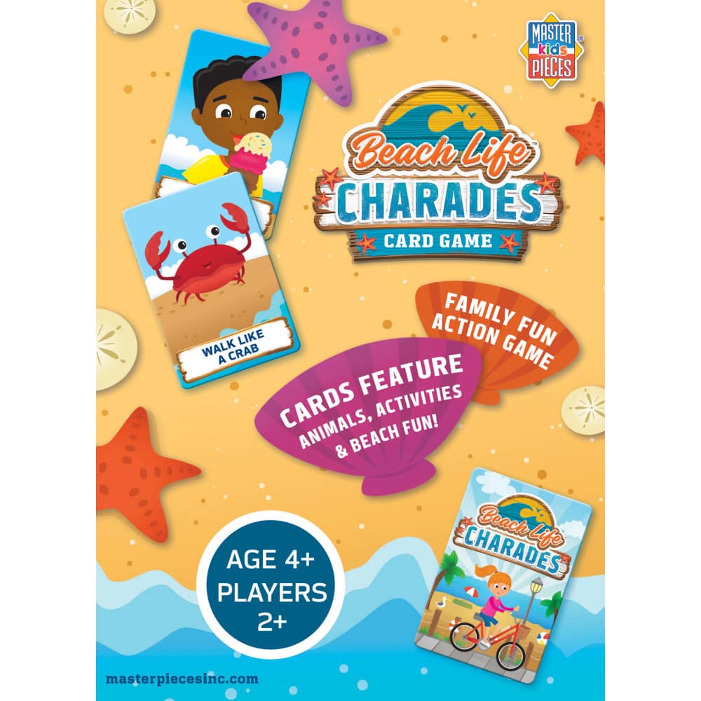 Beach Life Charades Card Game