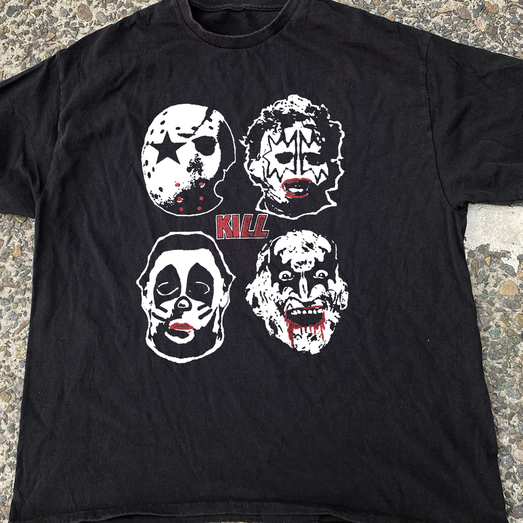 Slasher 'Kill' Vintage Kiss T-Shirt