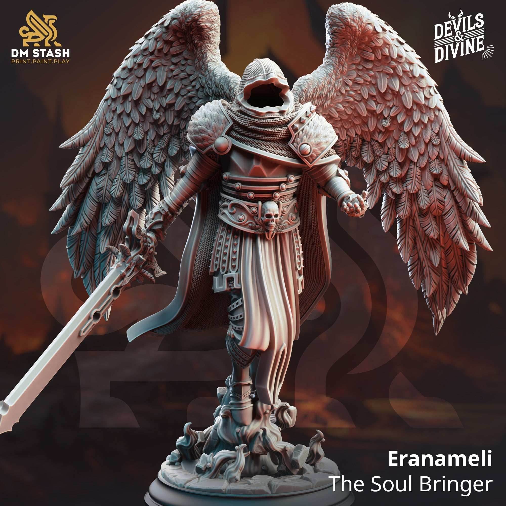 Eranameli, the Soul Bringer (Male Angel Paladin) - 32mm Scale
