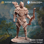 Ervion ro Estel, Elven Monster Hunter (Male Elf Ranger) - 32mm Scale