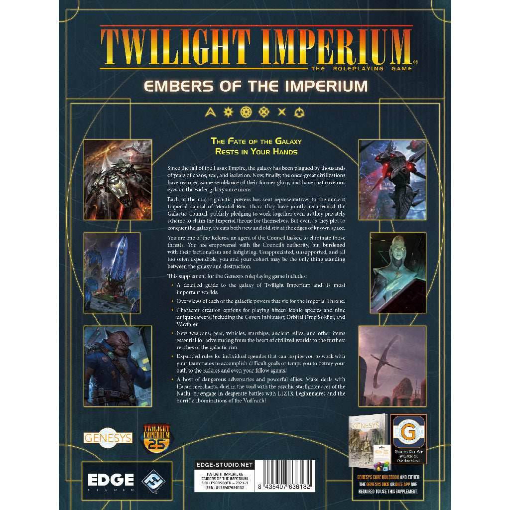 Twilight Imperium RPG - Genesys: Embers of the Imperium - 