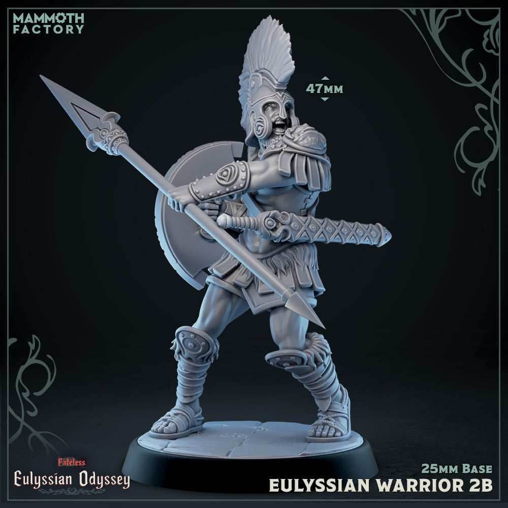 Eulyssian Warrior: Sculpt 2 (Ancient Greek Solder) - B - Spear