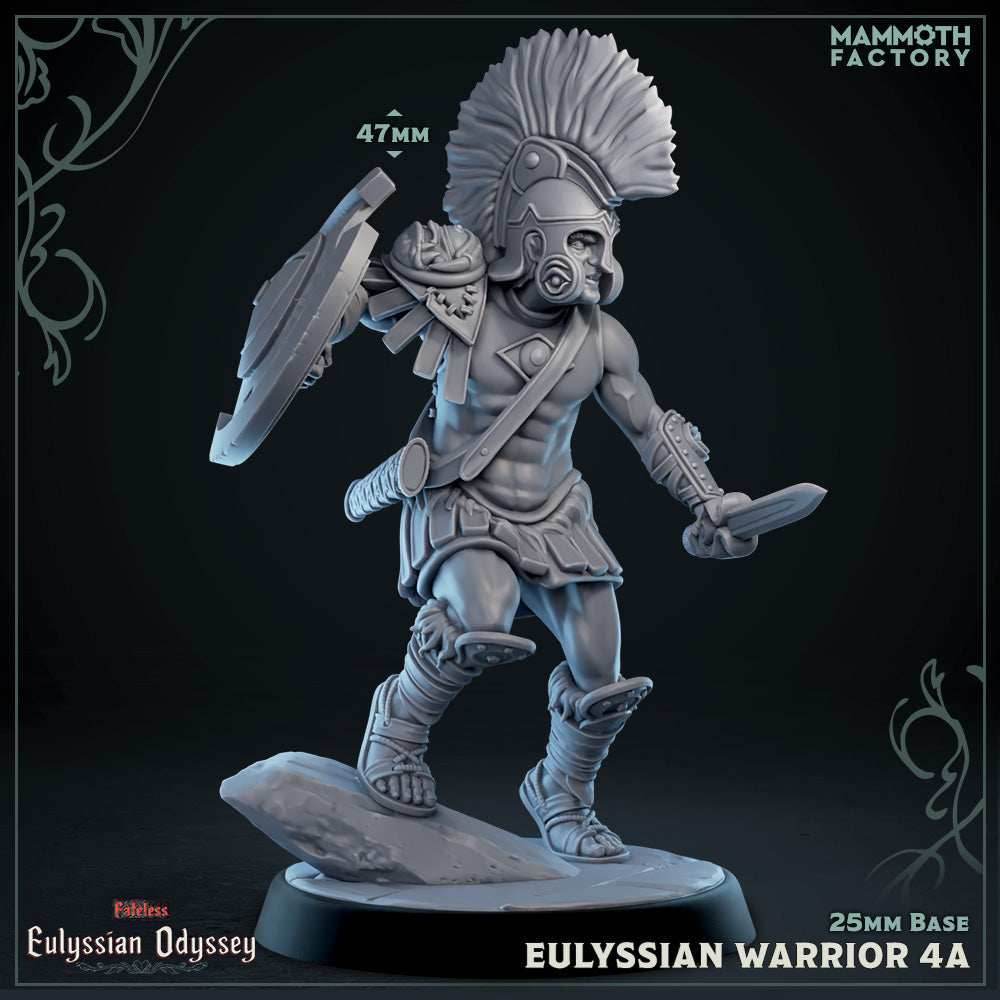 Eulyssian Warrior: Sculpt 4 (Ancient Greek Solder) - A - Sword