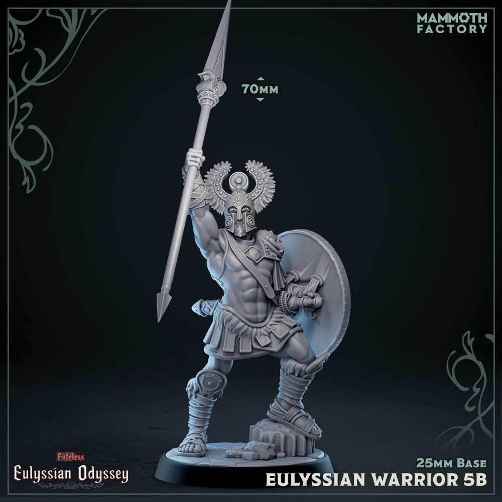 Eulyssian Warrior: Sculpt 5 (Ancient Greek Solder) - B - Spear