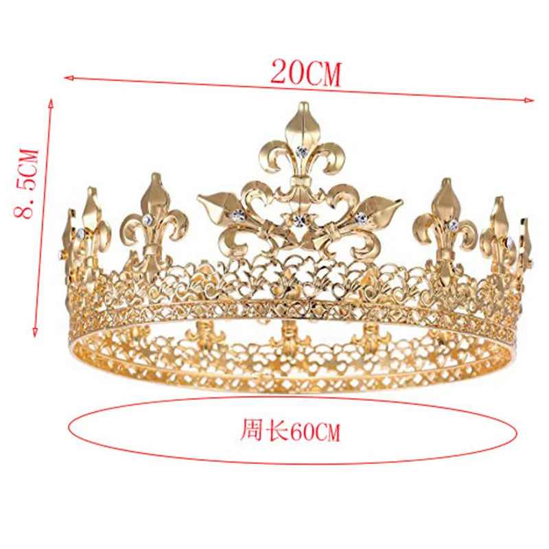 European Royal Headwear Wedding Crown Gorgeous Birthday Headwear