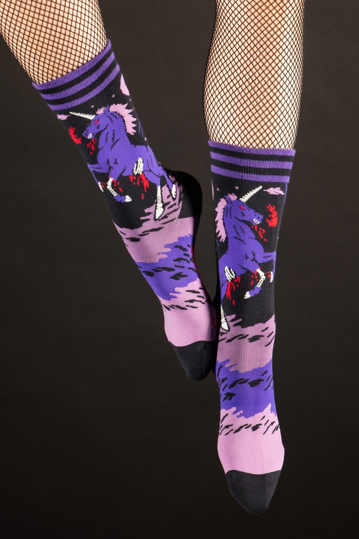 Evil AF Unicorn Crew Socks