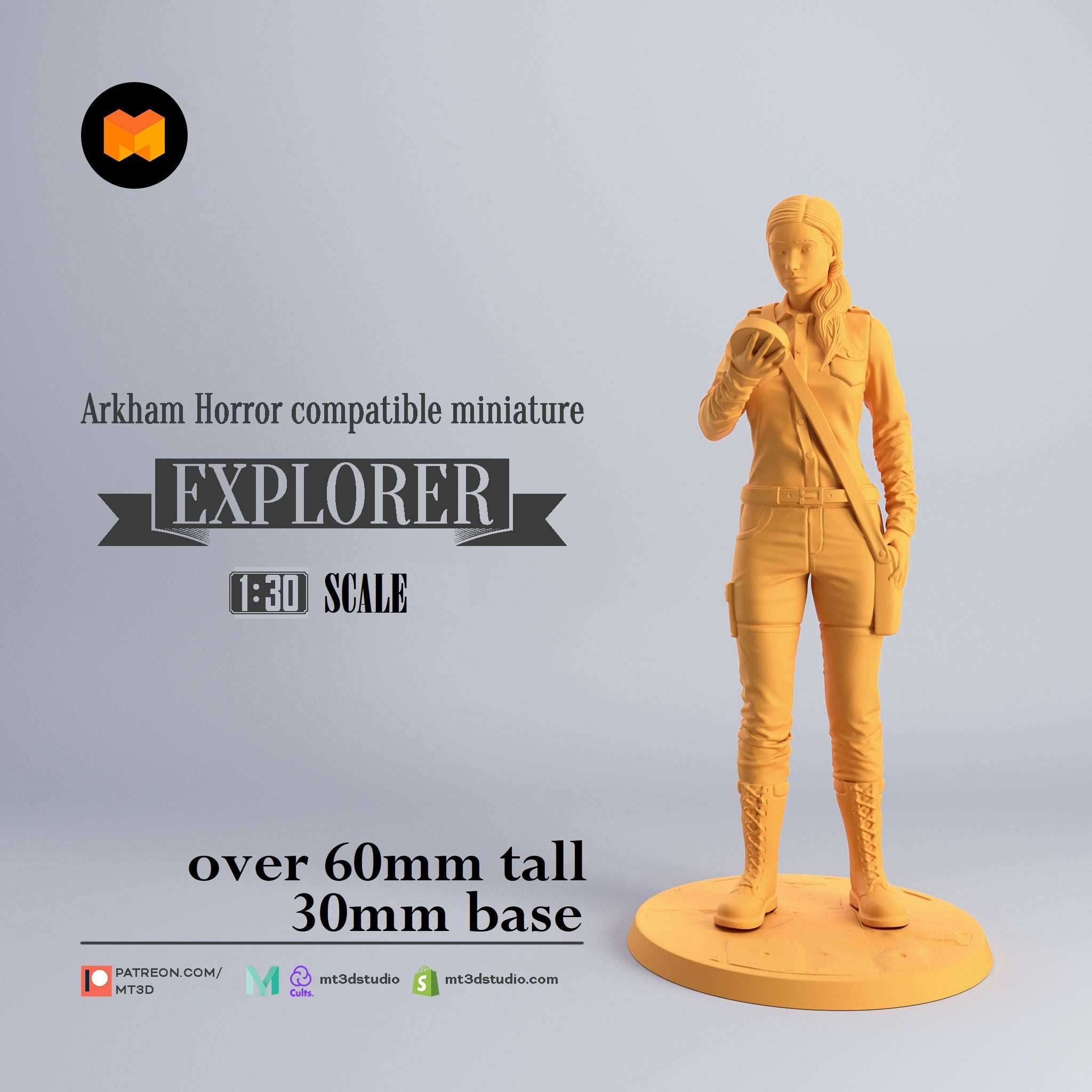 Arkham Compatible Investigator: The Explorer (Ursula Downs) - 