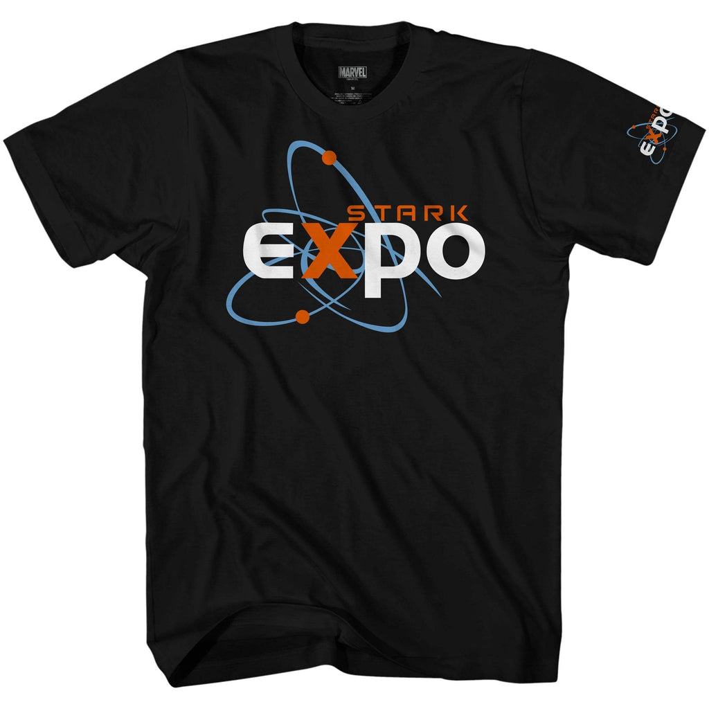Iron Man Stark Expo Logo Marvel Adult T Shirt - S
