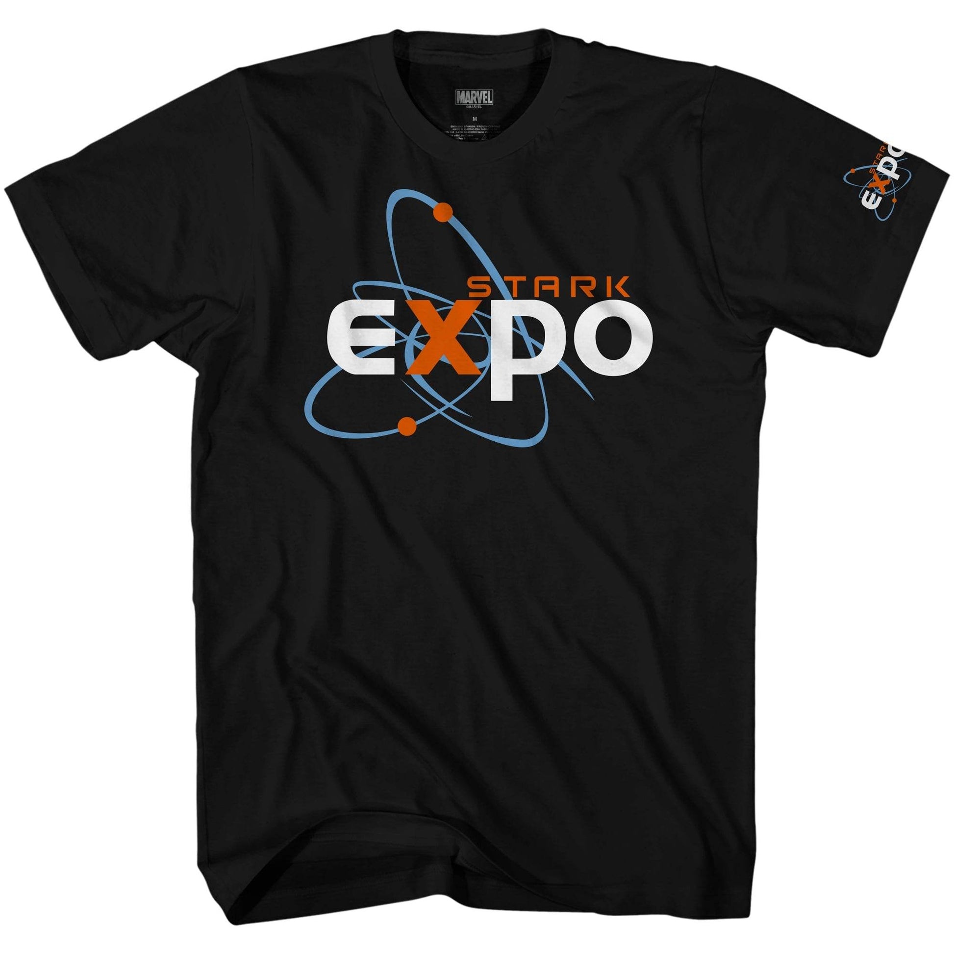 Iron Man Stark Expo Logo Marvel Adult T Shirt - S