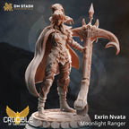 Exrin Nvata, Moonlight Ranger (Female Elf Ranger) - 32mm Scale