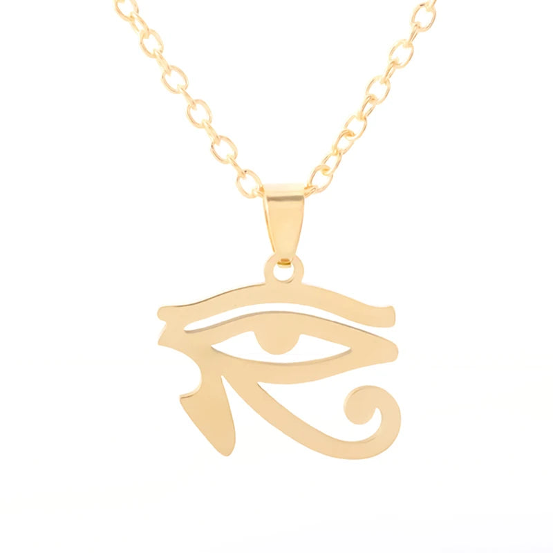 Eye of Horus Necklace Evil Eye Pendant Ancient Egypt Protection Necklace Jewelry Gift Men and Women Spiritual Amulets