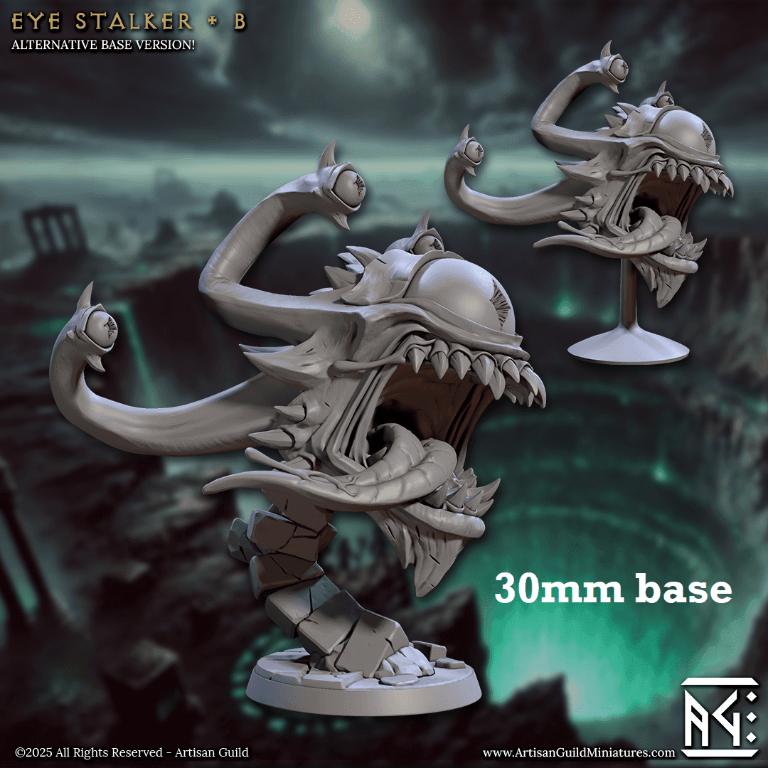Eye Stalker: Sculpt B (Beholder) - With Terrain Base