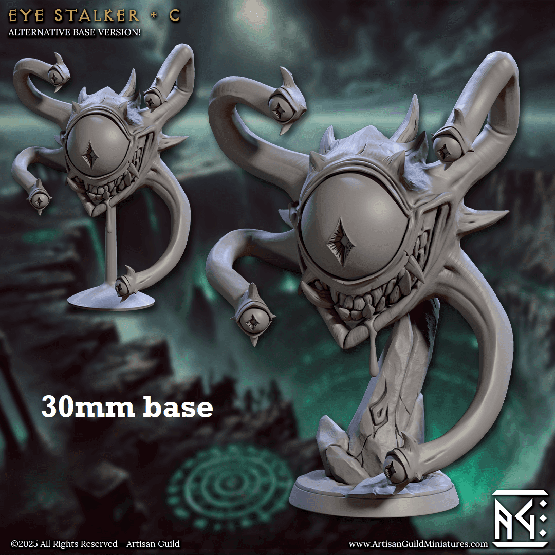 Eye Stalker: Sculpt C (Beholder) - With Terrain Base
