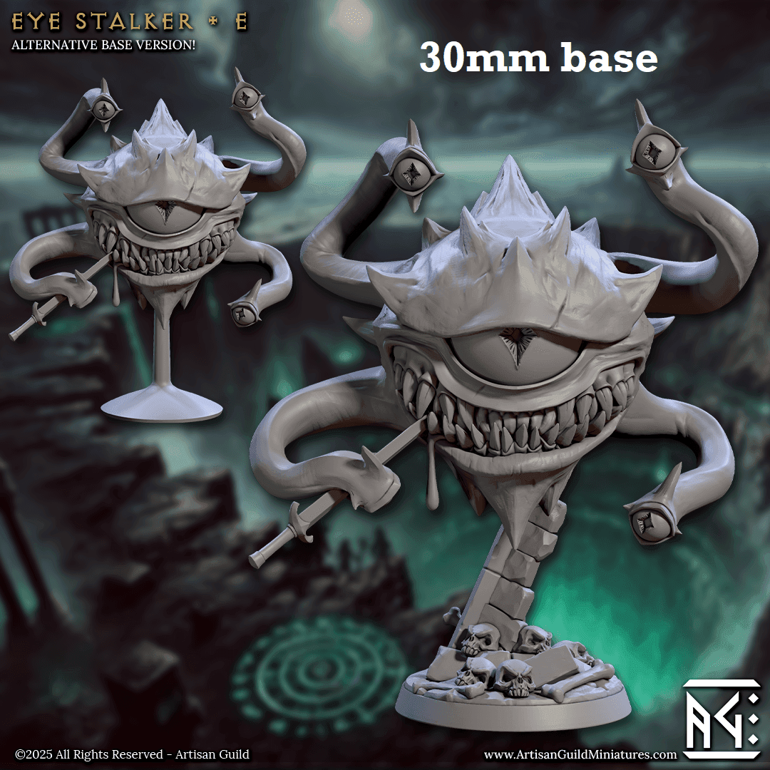 Eye Stalker: Sculpt E (Beholder) - With Terrain Base