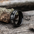 Eye of Ra Ankh Egyptian Symbols Stainless Steel Ring - Stainless Steel / 7