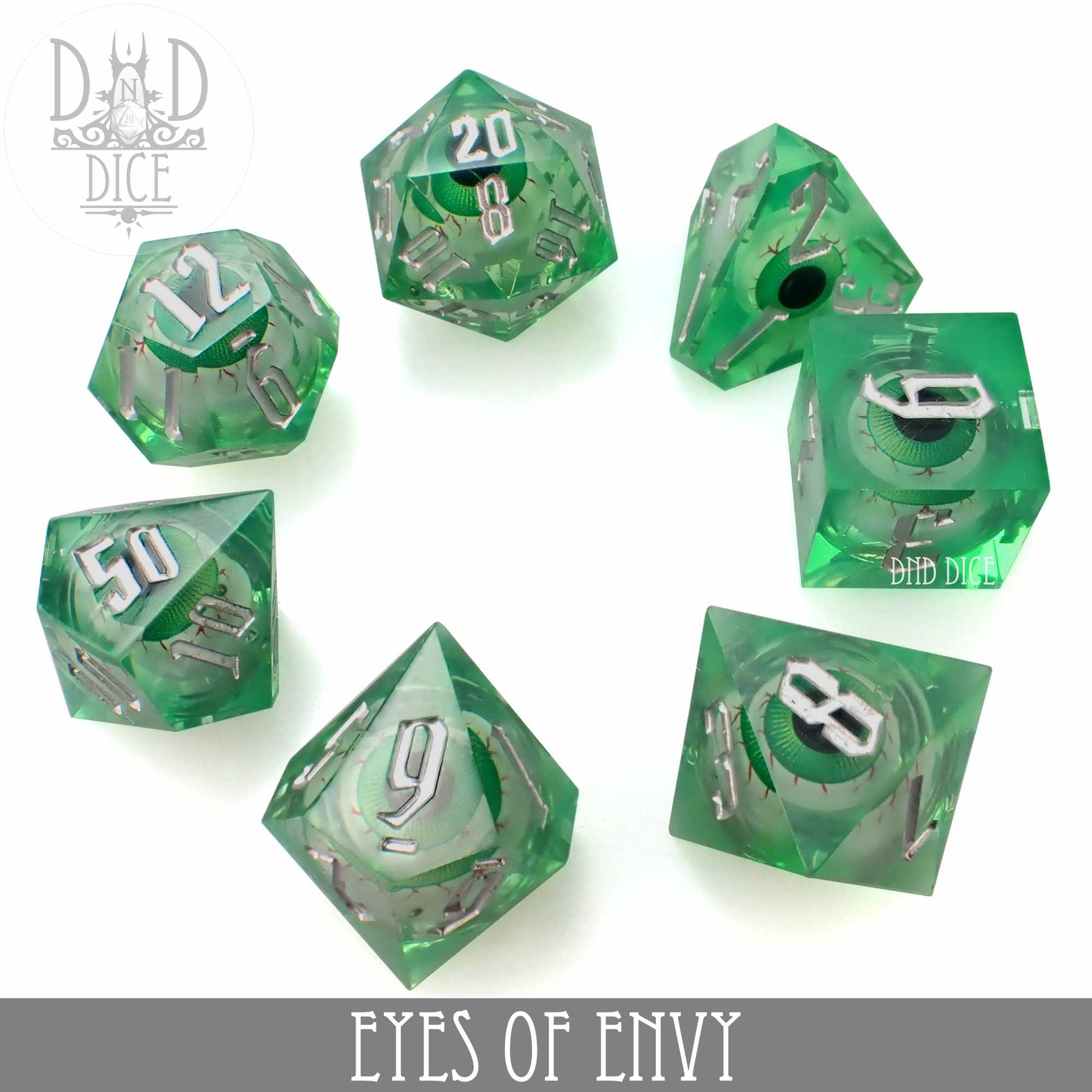 Eyes of Envy Liquid Core Dice Set