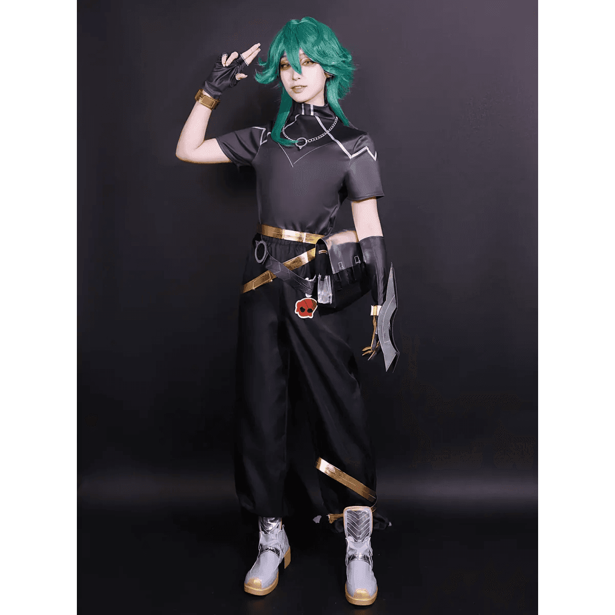 Ezreal Cosplay Costume – League of Legends Outfit with Wig & Props - S / Wig Only