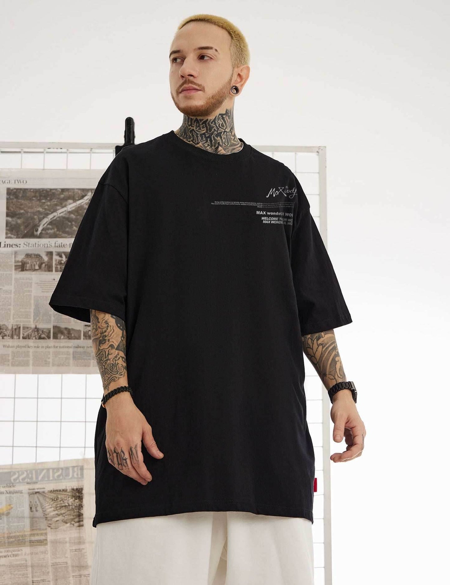 Sunset Beach Tee - Black / S