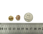 CZ Halloween Pumpkin Spacer Beads, Sku#Y682