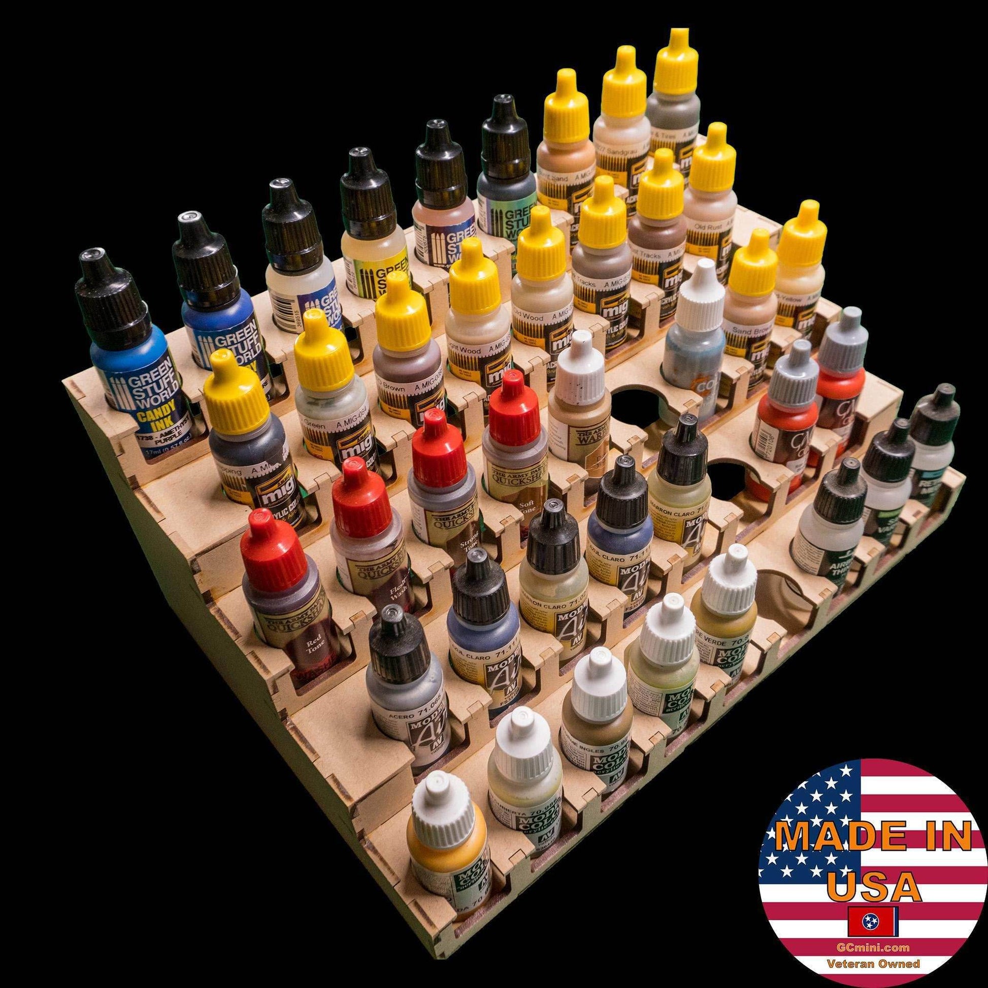 Paint Rack - 26mm, For Vallejo and Army Painter Style Dropper Bottles - 