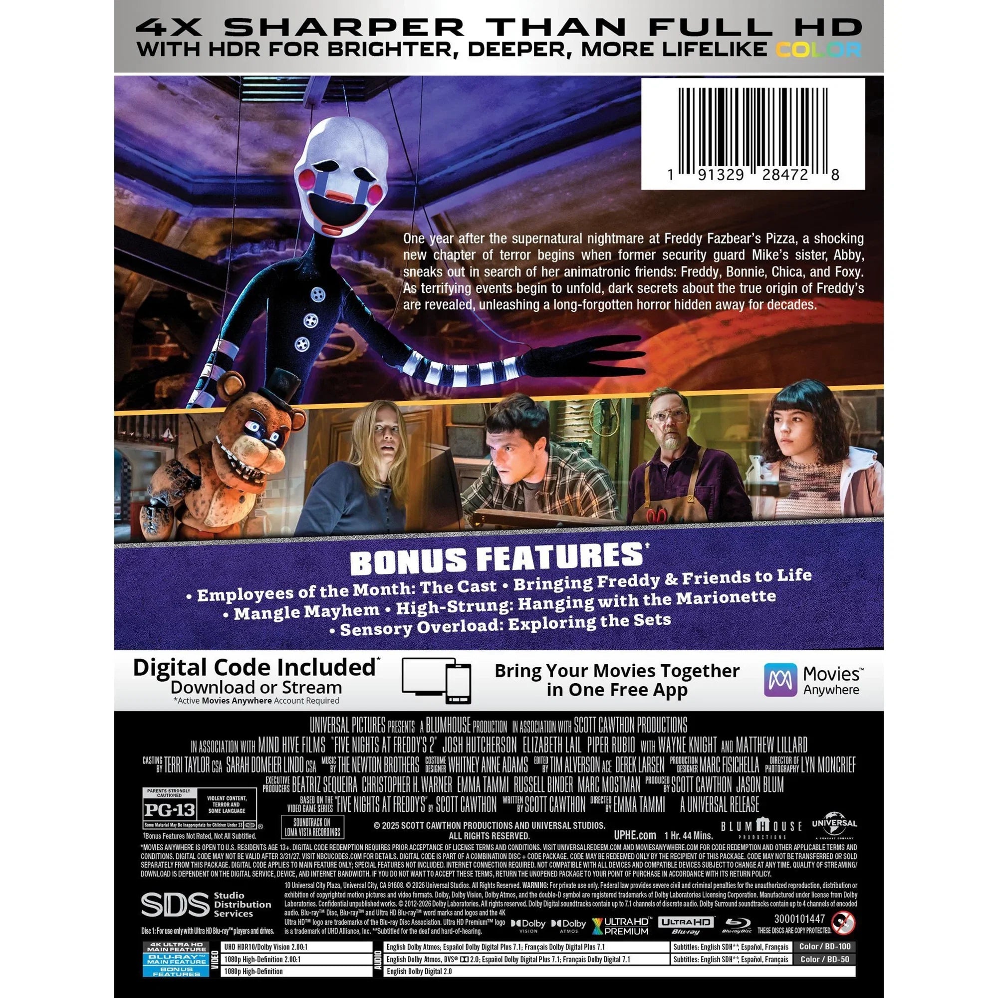 Five Nights at Freddy's 2 - Limited Edition Steelbook (4K Ultra HD + Blu-ray + Digital)