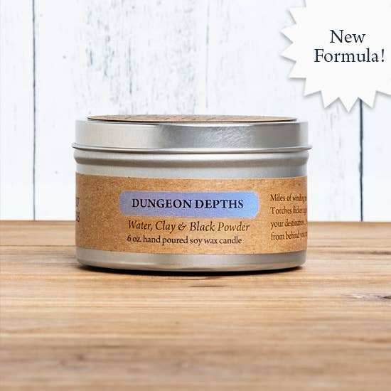 Cantrip Candles (6 oz Candle Tin) - Dungeon Depths