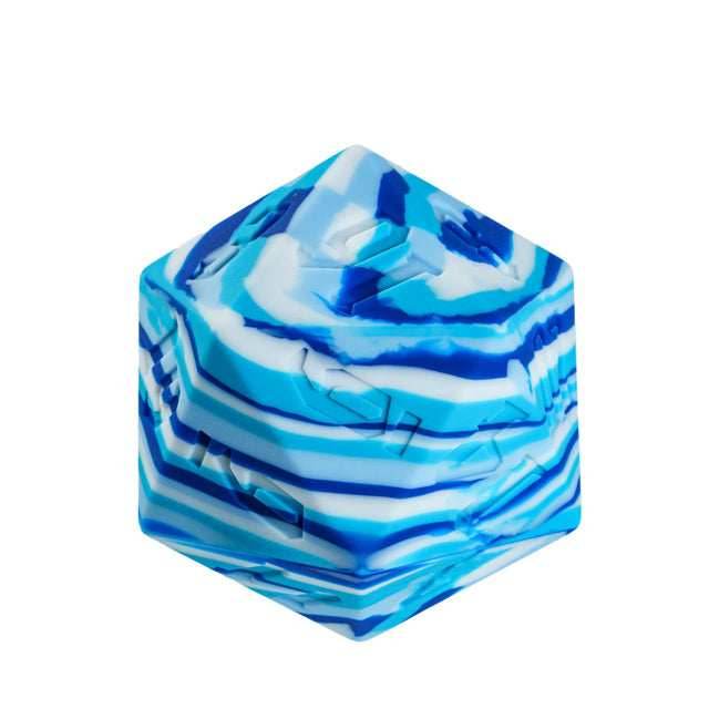 Large Arctic Blue Silicone d20 Dice 55mm | RPG Dice Novelty Piece - 
