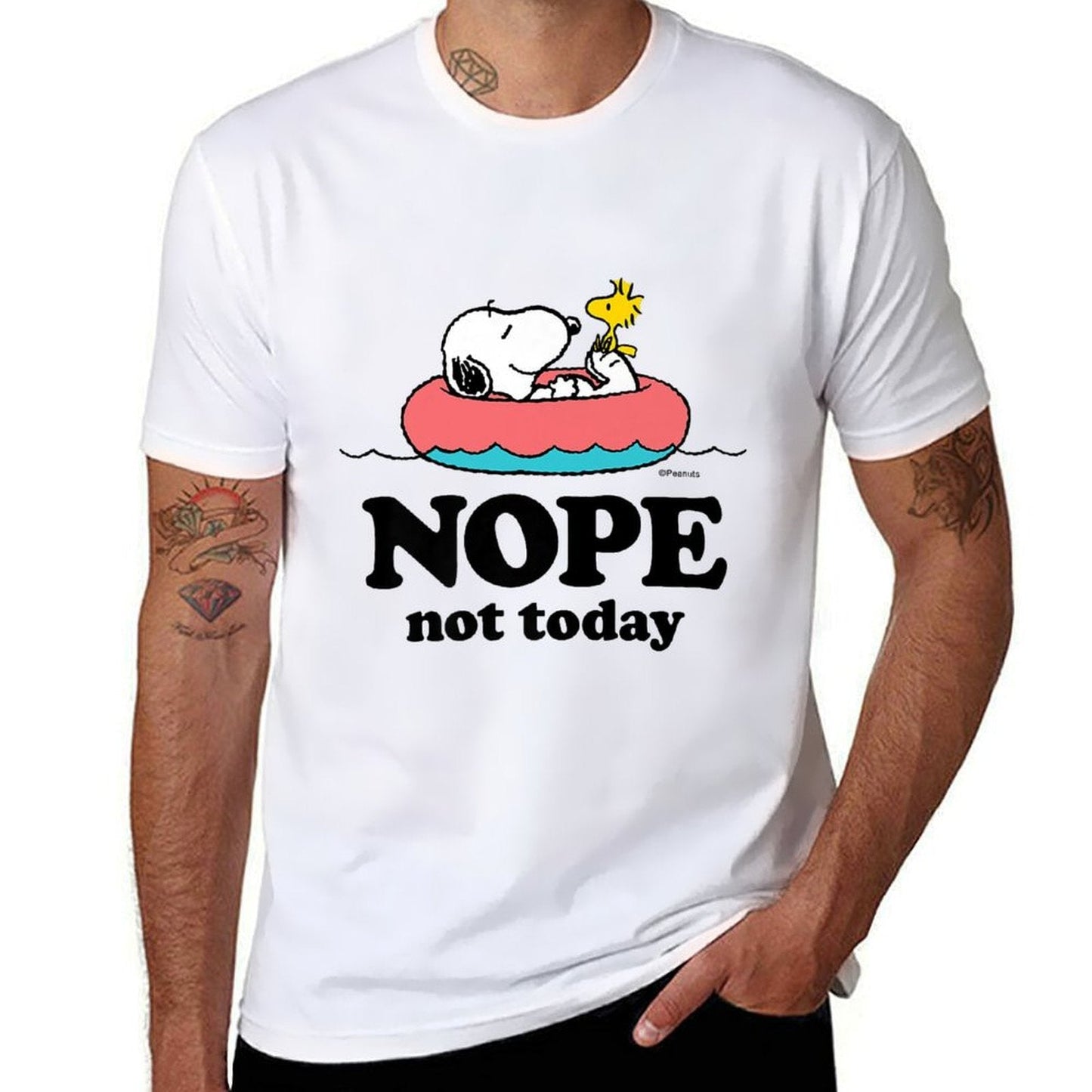 Peanuts - Snoopy Nope Not Today Premium  Durable T-Shirt