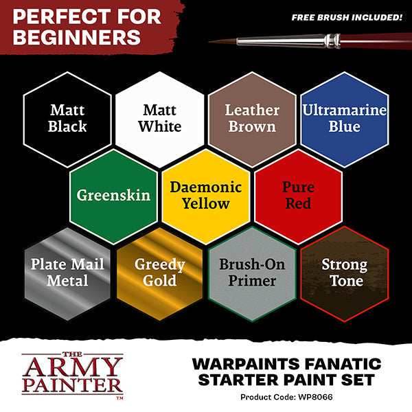 Army Painter Warpaints Fanatic: Starter Paint Set - 