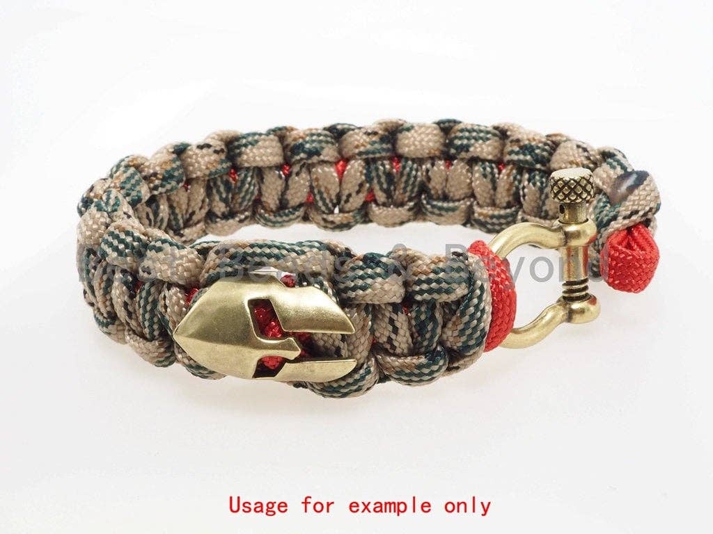 Antique Spartan Warror helmet bead, For Paracord Survival Bracelet making, helmet Charms for men's bracelet, DIY Jewelry,22mm, 1pc, sku#Y103