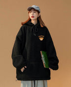 Women's Furry Teddy Bear Hoodie - White / S