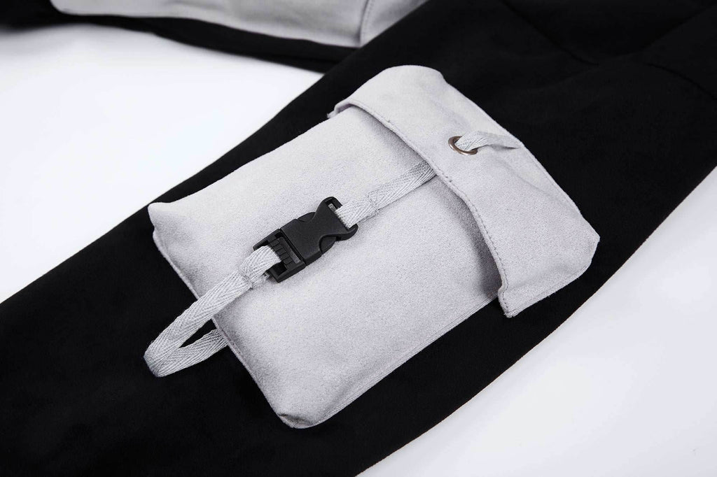 YEH1 Patchwork Functional Hoodie - Grey / S