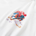 KH9240 Demon Horse Embroidery Hoodie - Black / S