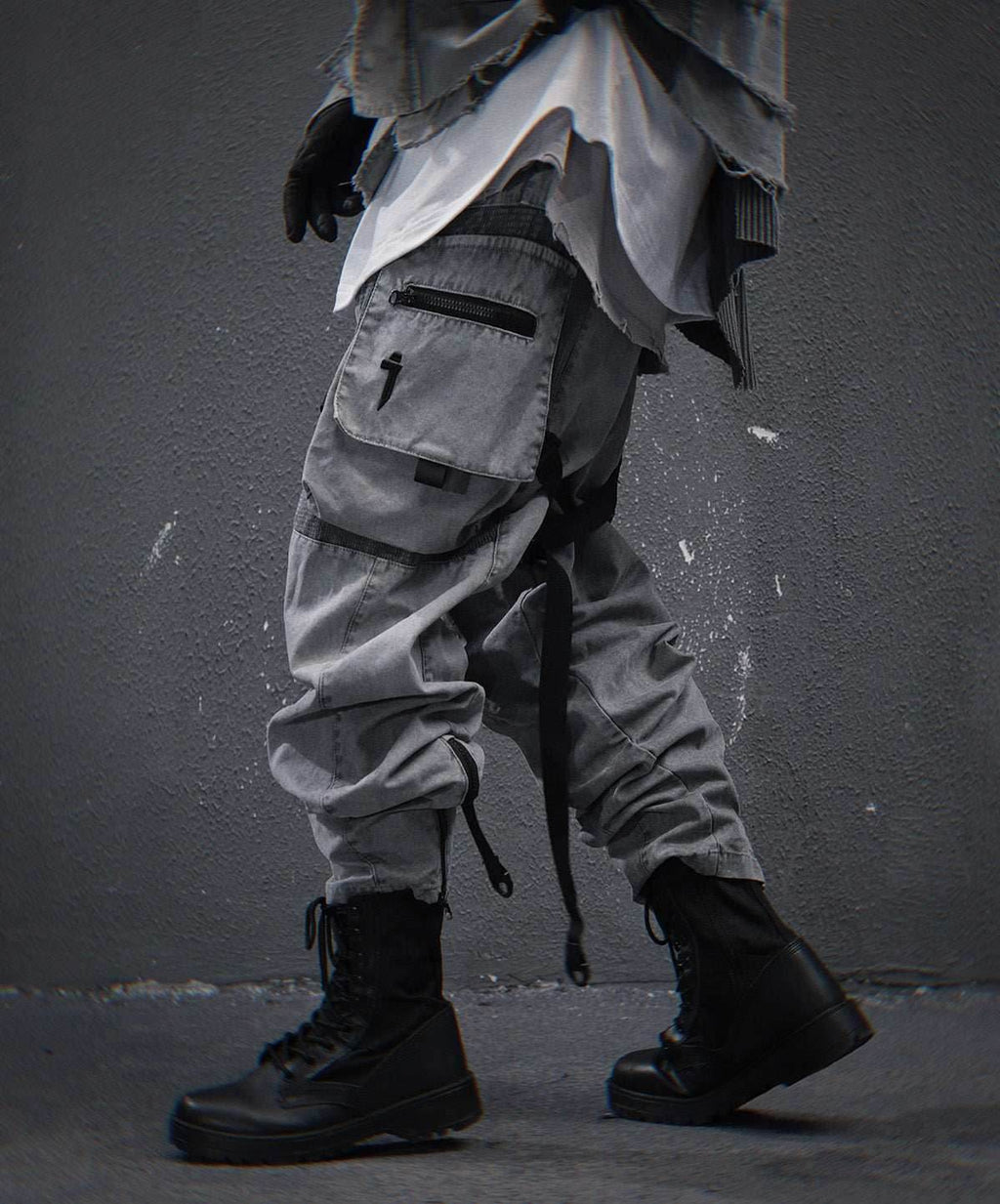 HiP46 Grey NX Cargo Pants - M