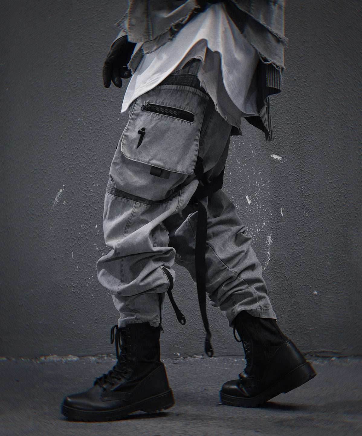 HiP46 Grey NX Cargo Pants - M