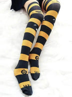 'Pumpkin Market' Limited Halloween Leg Tights - one sized / Ghost Party