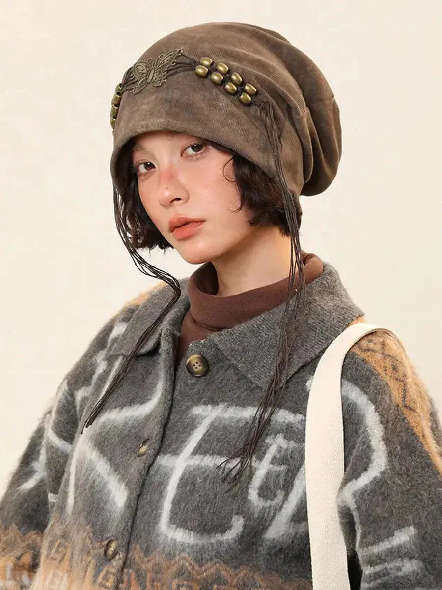 'Adventurer' Wasteland Punk Butterfly Tassel Hat