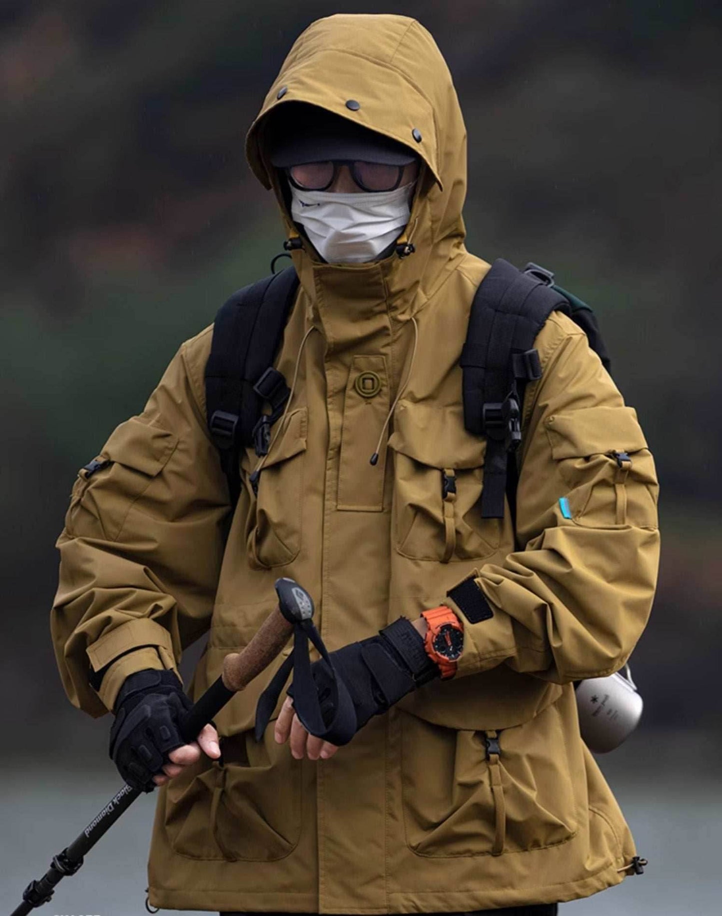 APEJ8 Khaki Tactical Wilderness Jacket - Mustard Yellow / S