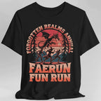 Faerun Fun Run Funny D&D T-shirt - Black / S