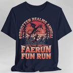 Faerun Fun Run Funny D&D T-shirt - Navy / S