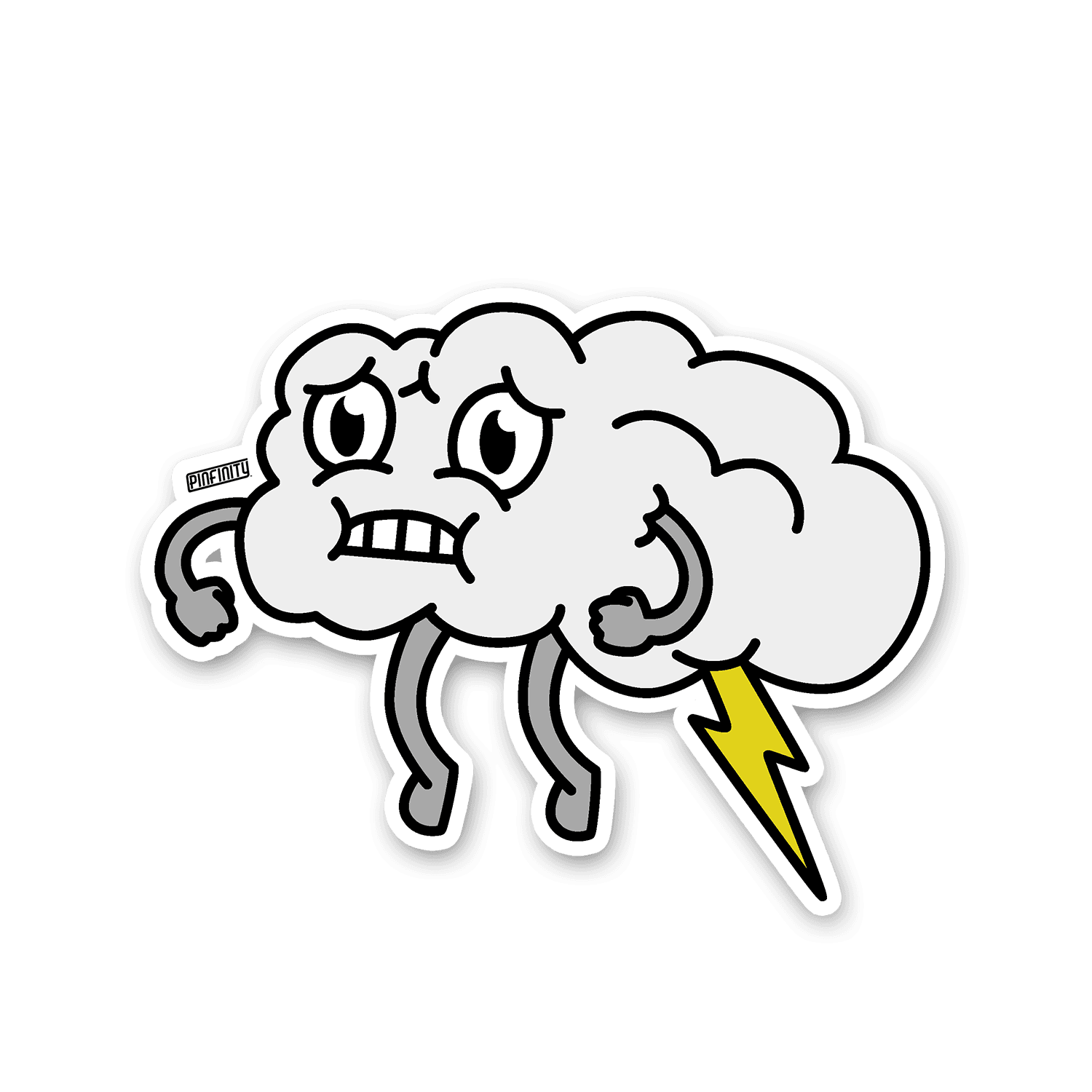 Fair Weather Friends - Cloudy (Lightning) Sticker - 