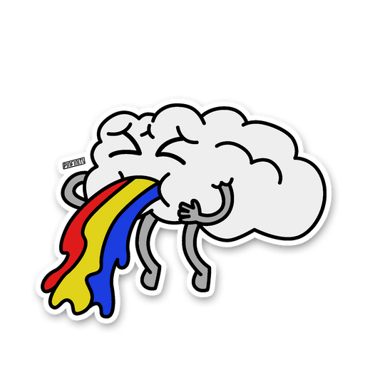 Fair Weather Friends - Cloudy (Rainbow) Sticker - 